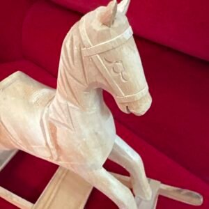 Hand carved rocking horse