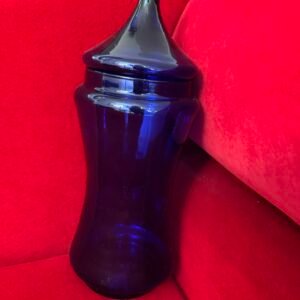 Cobalt blue circus tent apothecary