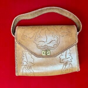 Vintage hand-tooled leather purse