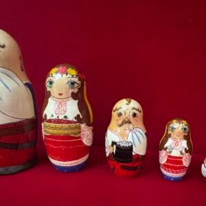 Vintage Ukrainian Nesting Doll set