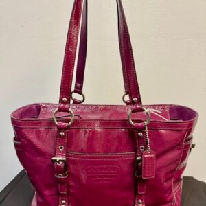 Coach Patent Gallery Orchid purse